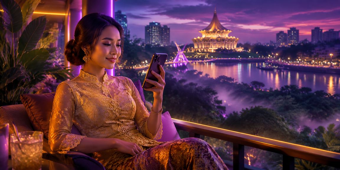 Bermain Baccarat mudah alih bigwin888 di Kuching dengan tema kebaya tradisional